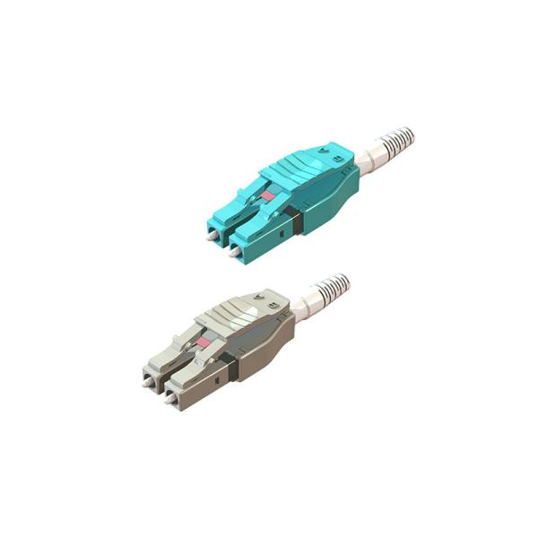 Connecteur à fibre optique assemblé Uniboot 2.0 Beige pour l'utilisation du centre de données