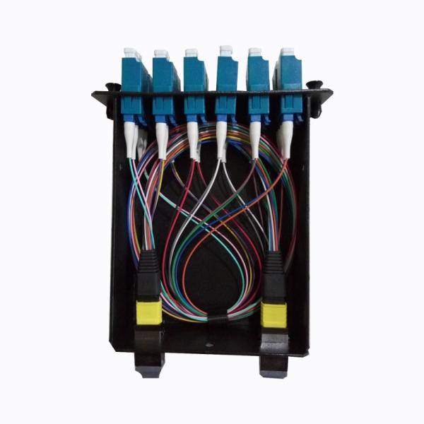 MPO-12 ao duplex de 6x LC, datilografam A, 12 gaveta do único modo FHD MPO das fibras OS2