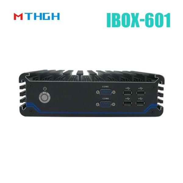 Fanless Industrial Mini PC with Intel Core i5-7200U Processor and 4 COM Ports for Entry Exit Terminal