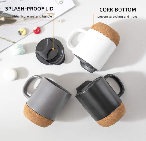 Customizable Bottom Cork coffee Mug Ceramic Insulation Coffee Cup with Premium Quality