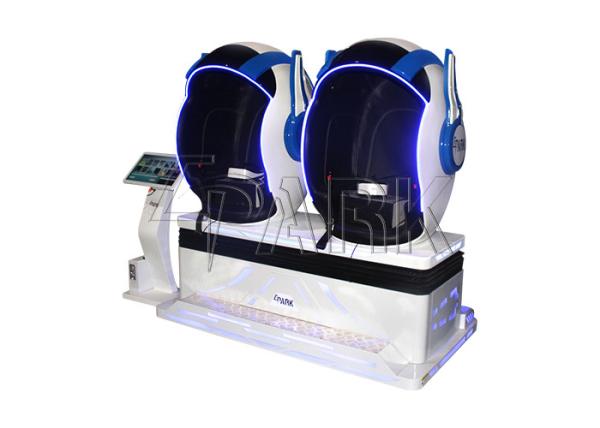 360 Degree Triple 9D VR Simulator With Shining LED Light 380V TWO players for sale