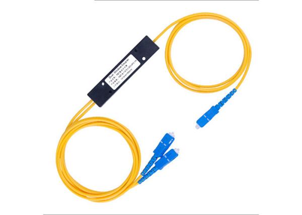 2m Ftth SC UPC 1X2 PLC Splitter / Single Mode Fiber Splitter