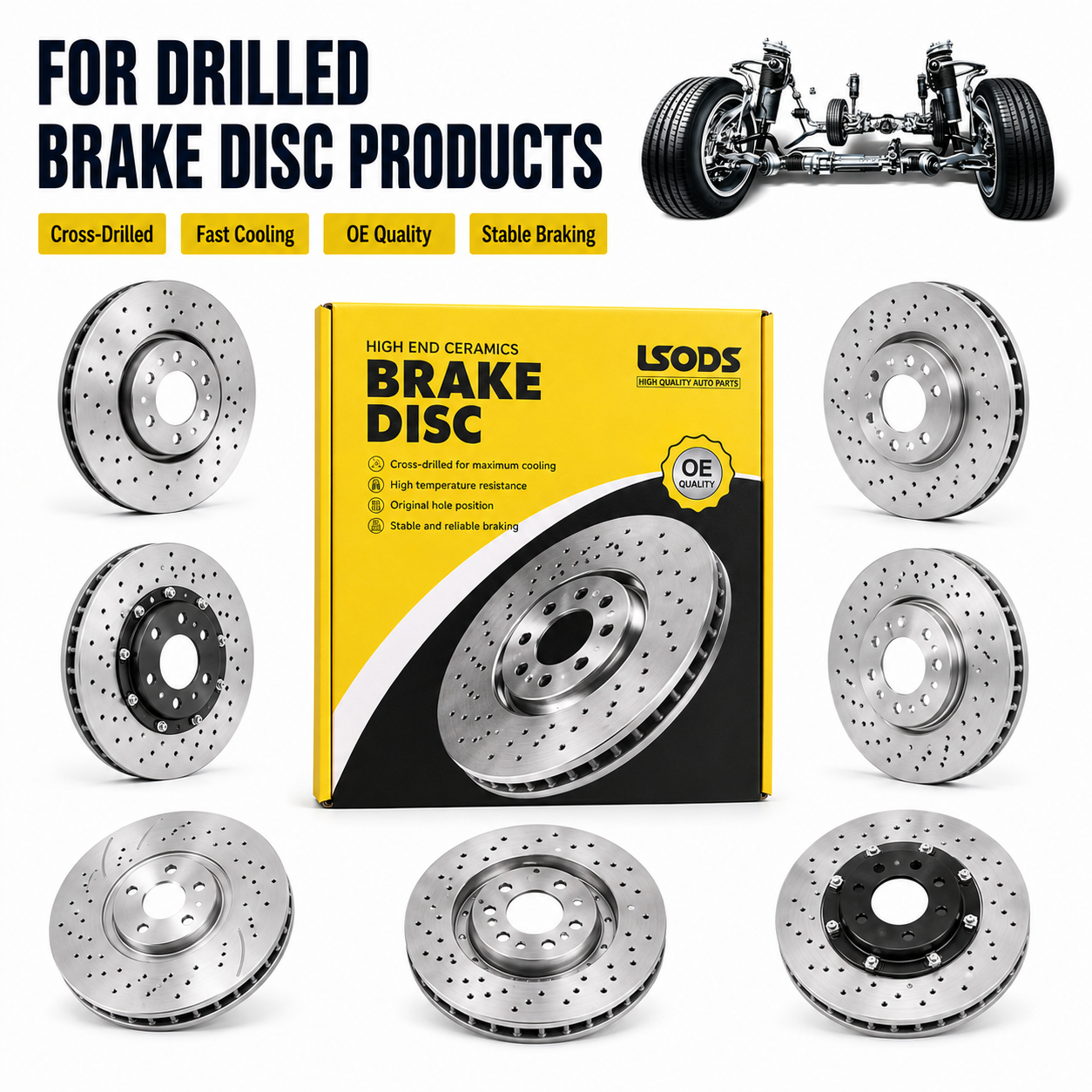 OEM Auto Cooling System Auto Brake Disc Replacement For Passenger Cars 43512-06130