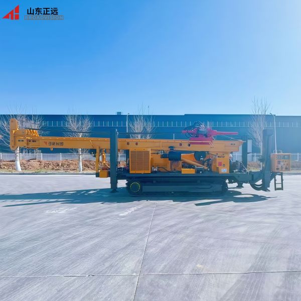 Crawler Water Well Drilling Rig 30000Nm Rotary Torque Cummins 264kw