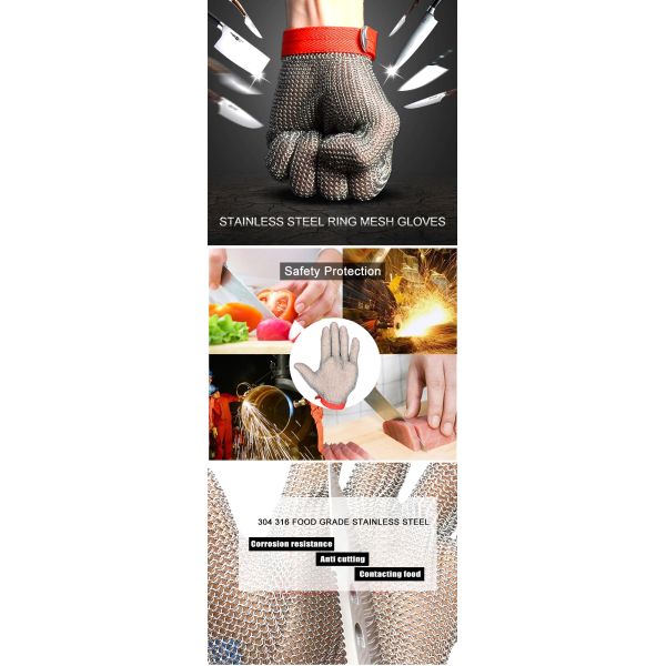 Перчатки безопасности ППЭ нержавеющей стали, чистка защитной сетки перчаток вырезывания удобная