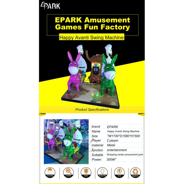 1 Player Kiddie Racing Game Machine / Horse Coin Operated Ride On Toys