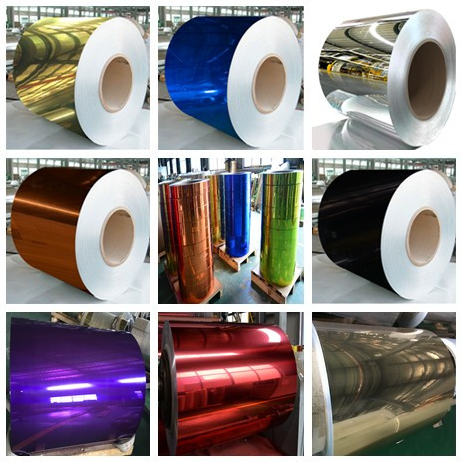 Colorful Double Coating Polished Aluminum Coil With Bright Finish For Out Door Usage