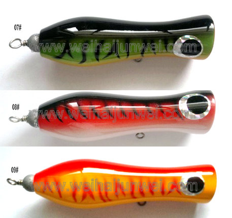 Best sale 55g 12cm wooden bait hard bait trolling fishing lure