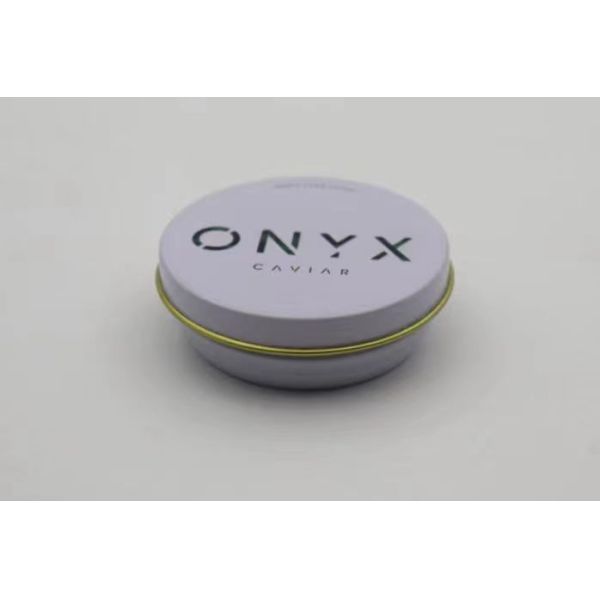 0.28mm Food Grade Tinplate Caviar Packaging Vacuum Empty Can 30g and 50g with flat lid
