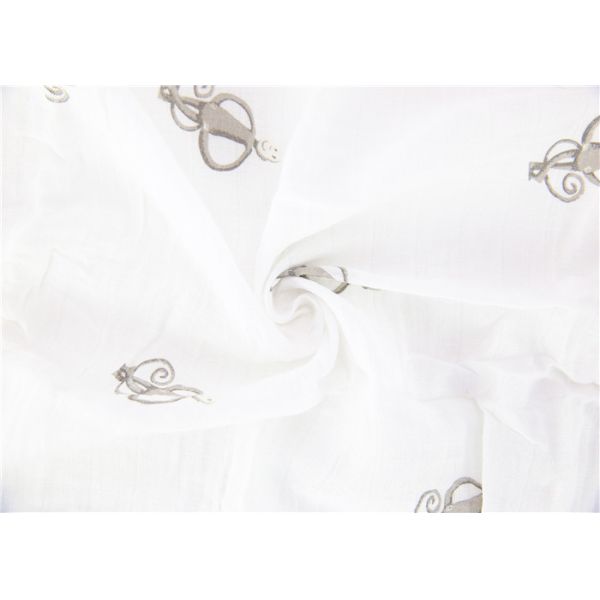 100% Organic Cotton Swaddle Wraps  Muslin Receiving Blankets Fluffy And Soft