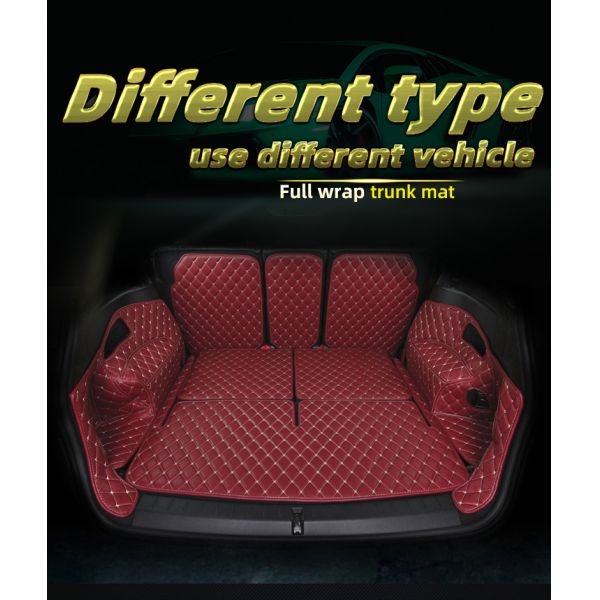 Red Compatible 6.6 Pounds Honda Crv Car Leather Mat 3D Full Coverage Protective