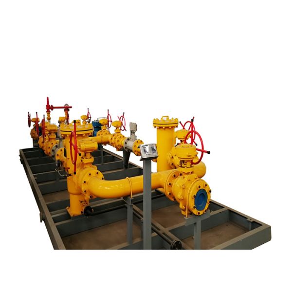 Gas Pressure Regulating And Metering Station For Natural Gas Transmission