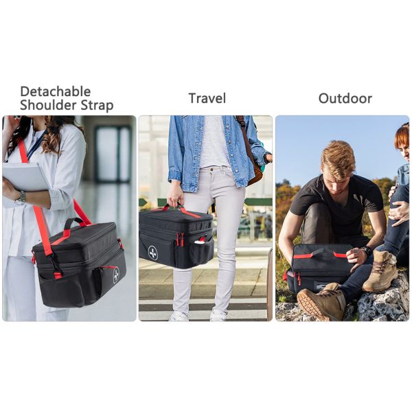 Travel Medicine Bag Organizer-Medicine Organizer Storage-Pill Bottle Organizer Storage-Medication Organizer