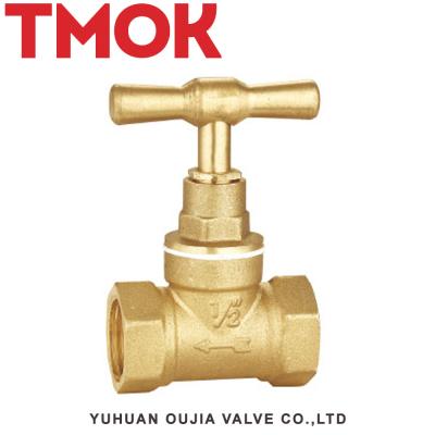 NPT screwed 2 inch 50mm double internal thread brass stop valve