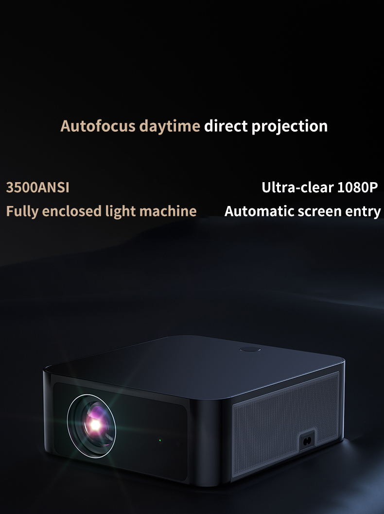 2024 Y3pro Ультра HD Проектор домашнего кинотеатра 800 ANSI Lumens Автофокусная светодиодная лампа 2 ГБ оперативной памяти и Android 9.0 S