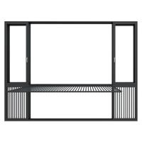 Double Glass Sound Insulated Tilt Turn Aluminium Windows 6063-T5 Average 1.4mm Profile
