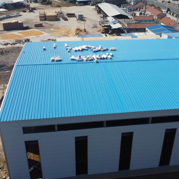 Double Span Pre Engineered Steel Warehouse Building