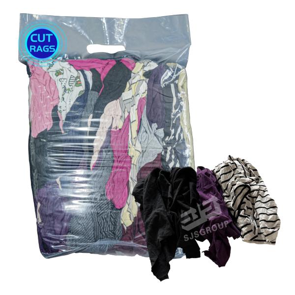 Soft & absorbent Cotton rag 35-55cm used clothes cotton cleaning rags 10kg bales industrial cotton wiping cut t shirt rags