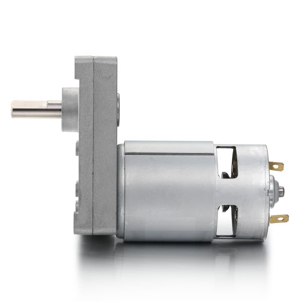 Silver 42mm High Torque Square Spur Gear DC Motor 12V 24V 21.1W Brushed DC Gear Motor