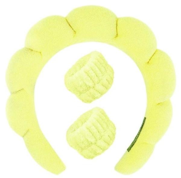 Twist sponge high calvaria SPA head band  washing Face makeup headband set