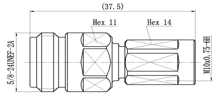 Адаптер N женский к NEX-10 женский