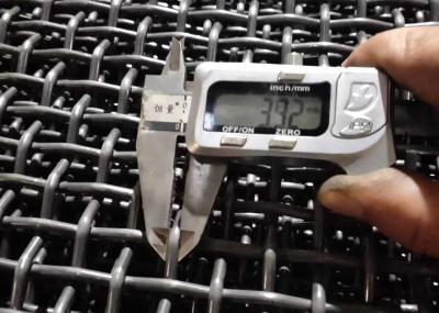 Сопротивление жары гофрировало сплетенную сталь марганца 65mn ячеистой сети высокую