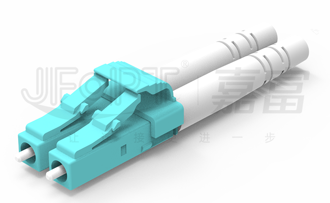 Гибкого провода мультимодный 50/125 3.0mm LSZH оптического волокна LC-LC Aqua двухшпиндельного