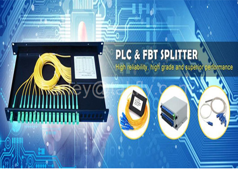 Splitter 1x4 1x8 1x16 1x32 PLC оптического волокна 0.9mm FTTH