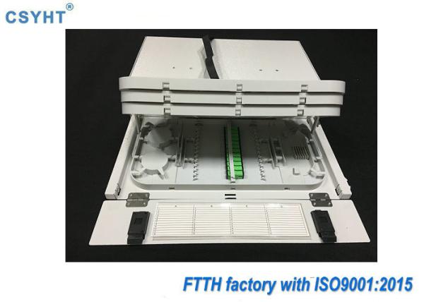 72 Fibers SC Fiber Optic Cable Patch Panel 19'' Rackmount ODF With PLC Splitter