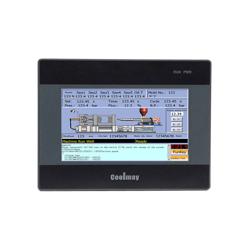 Сенсорная панель размера HMI экрана касания Coolmay TK6043FH Modbus HMI небольшая