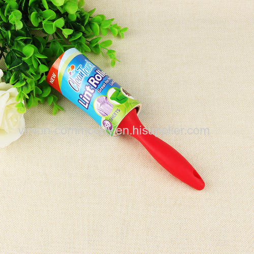 Black Handle Pet Hair Sticky Disposible Lint Roller
