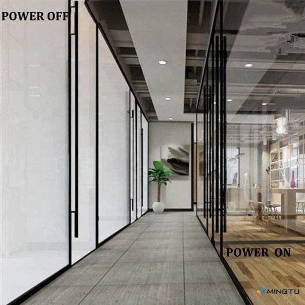Long Lifetime Pdlc Self-adhesive Smart Film for Modern Design Office Privacy Protection