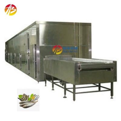 Seafood Freezing Tunnel Machine Hengbin IQF Tunnel Quick Freezer Width of Belt 2000mm