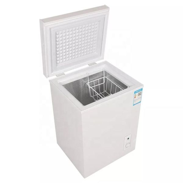 42L Small Home Freezer Chest Compact Deep Freezer Folding Door