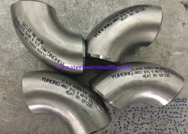 Water Treatment ASTM A815 WP-S S32750, S32760 Stainless Steel Fittings Buttweld 90° LR Elbow