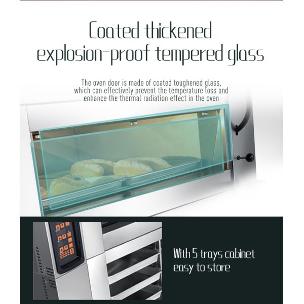 Commercial Baking Combined 4 Plate Convection Electric Oven