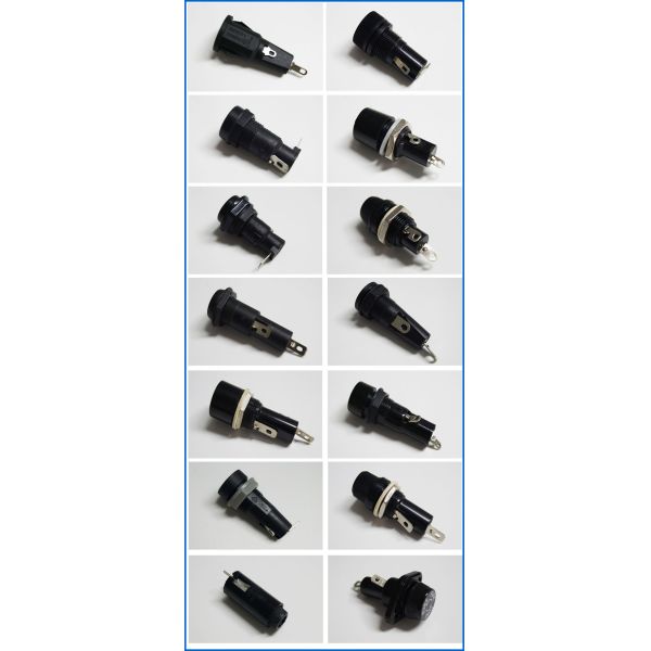 IP40 Shocksafe entalhou o suporte FPG1 do fusível da montagem do painel do tampão