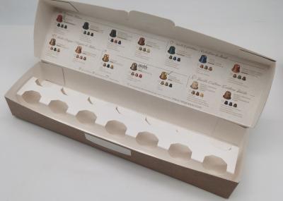 Изготовленным на заказ коробка напечатанная логотипом многоразовой капсулы кофе упаковывая CMYK/Pantone