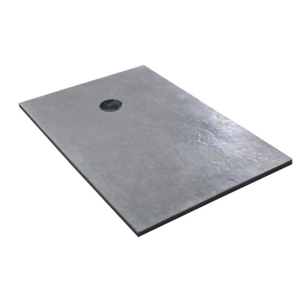 Основание ливня Polymarble профессионала свободное стоящее серое, прямоугольный