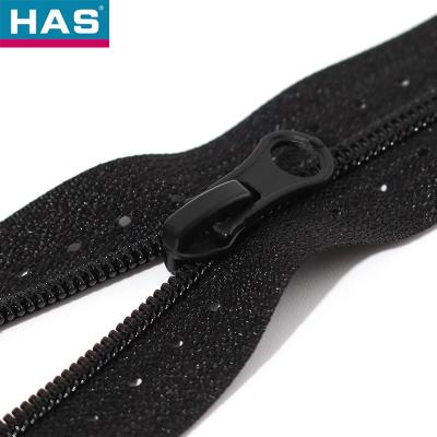 Round-Hole Open-Tail Nylon Zipper For Clothing Or Luggage In Eco-Friendly Tape Color