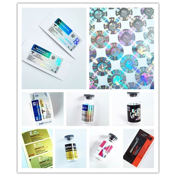 Ярлыки пробирки 10мл бутылки медицины голограммы ЛЮБИМЦА лазера
