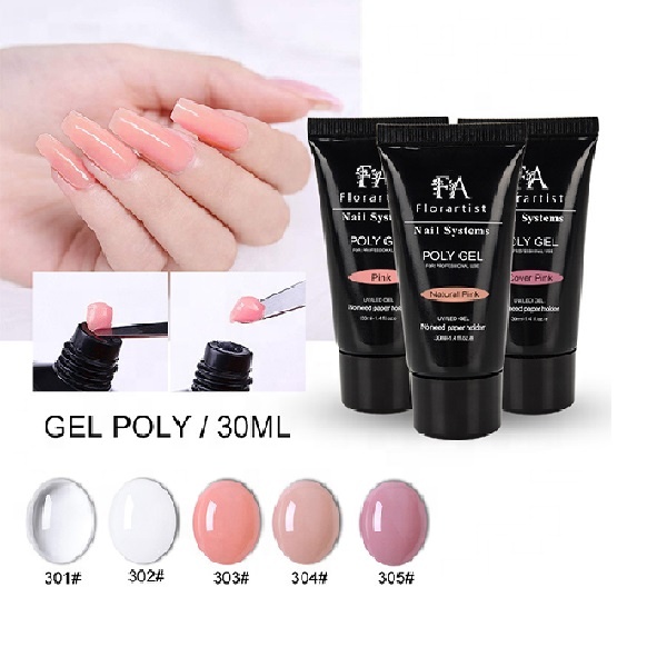 Free Sample Wholesales Customization Acrylic Hard Gel Professional Nails Extension Poly Gel for Nail Art