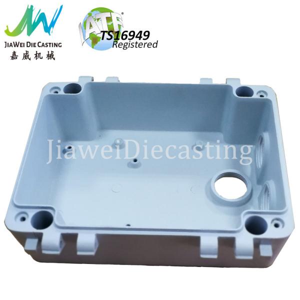 IP66 White Powder Coating Aluminium Casting and Finishing Parts CCTV Camera Housing Use