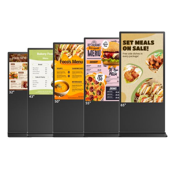 IR Touch Floor Stand Digital Signage Display 32 - 65 Inch Interactive Touch Screen For Retail Stores
