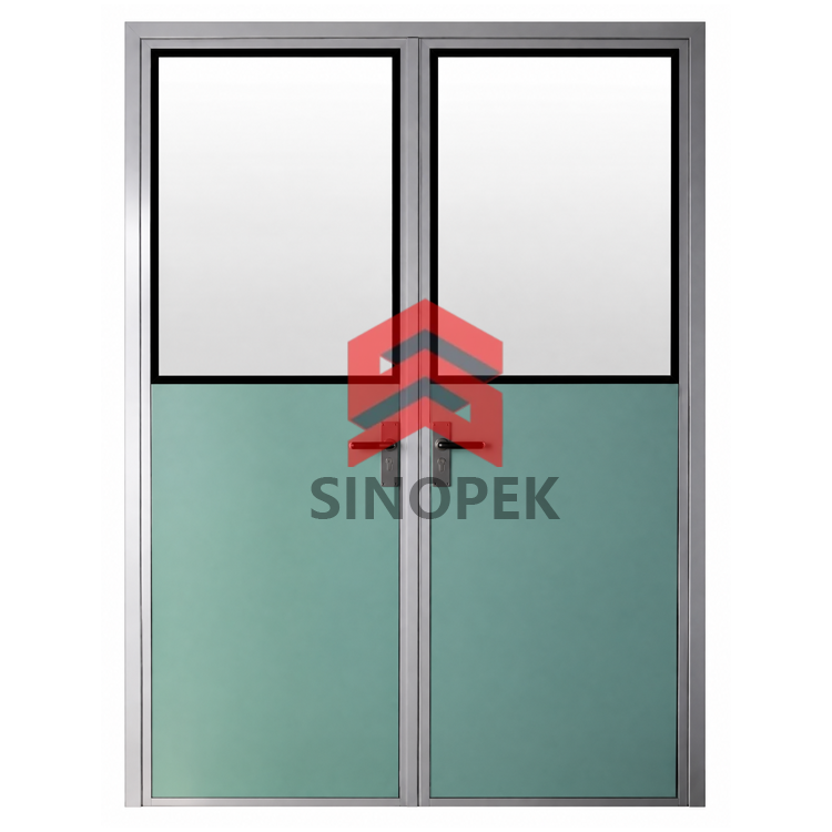 Aluminum Alloy Frame Melamine Sealed Cleanroom Door | Scratch-Resistant & Hygienic