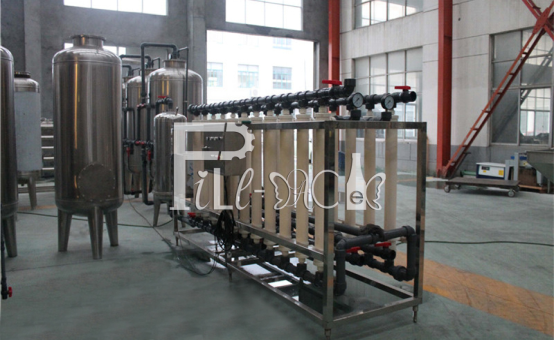 9000LPH UF Hollow Fibre Ultra Water Treatment Machine System With UF 4040 Membrane