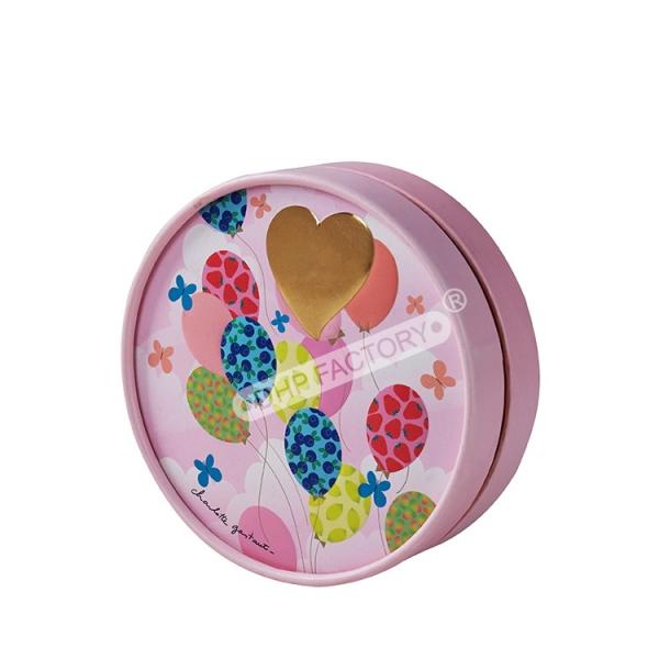Attractive Colorful Round Chocolate Box Birthday Gift Paper Box  For Kids
