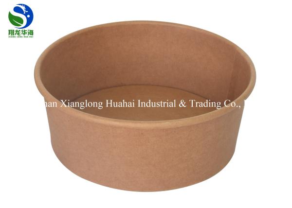 Restaurant Disposable Paper Soup Bowls Designed Microwave Salad Take Out Kraft