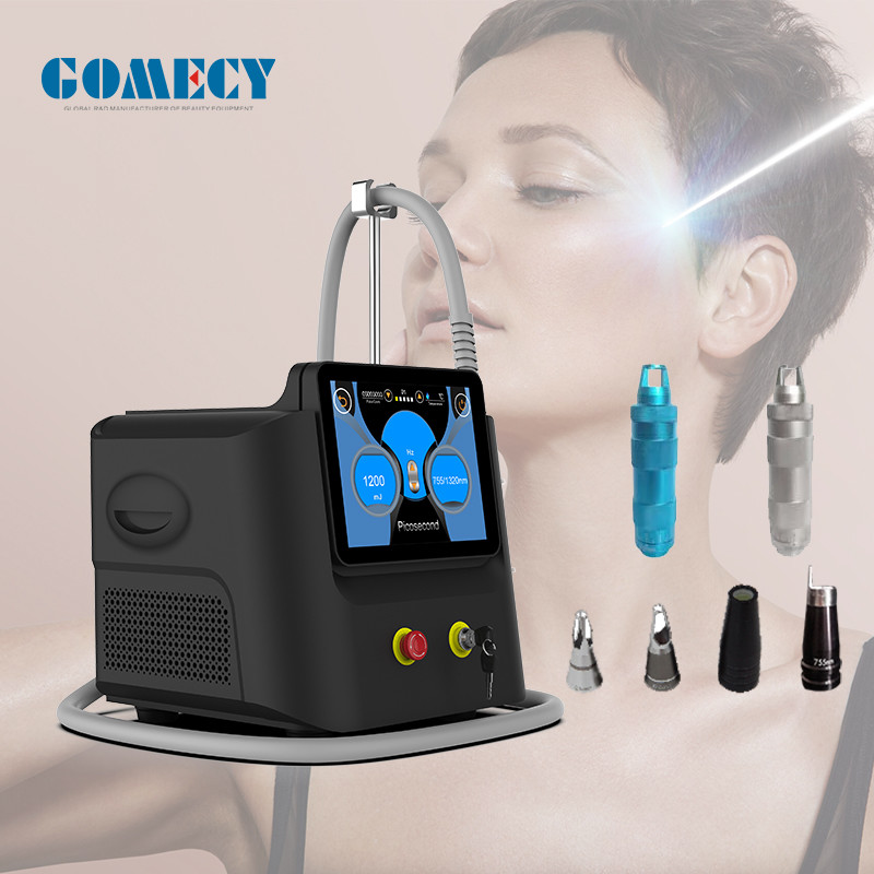 2000W Q Switched Nd Yag Лазерная машина для удаления татуировок 50 кг с LCD сенсорным экраном