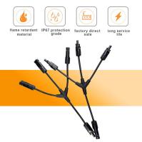 1 par do tipo conector de ramo solar T do fio de Ffm Mmf Splitte 30a de Y